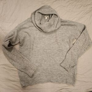 Gray Turtleneck Sweater